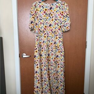 Old Navy Multicolor Floral Dress M TALL